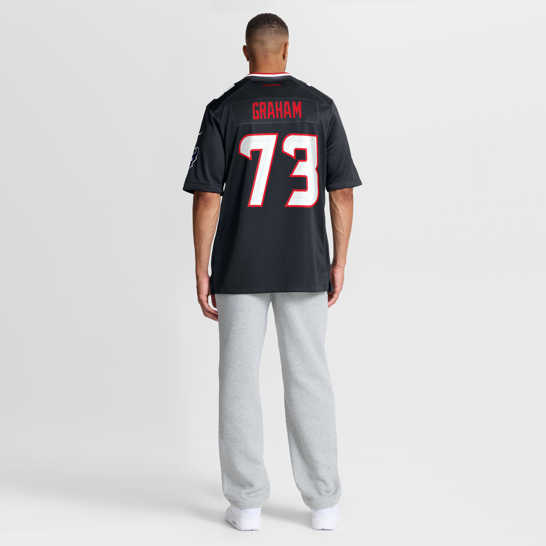 Houston Texans Derrick Graham Nike Navy Team Game Jersey product image 3, provided for visual reference and product detail