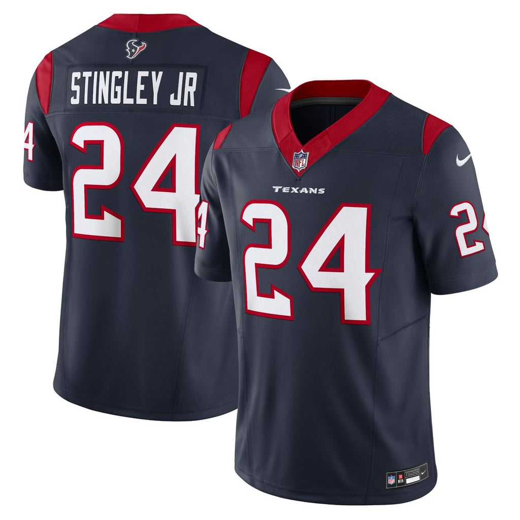 Houston Texans Derek Stingley Jr. Nike Navy Vapor F.U.S.E. Limited Jersey product image 1, provided for visual reference and