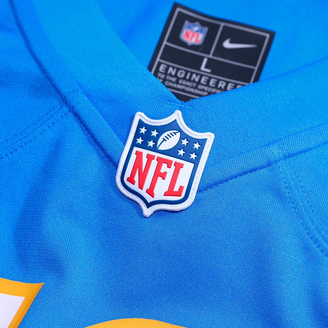 Los Angeles Chargers Alex Harkey Nike Powder Blue Team Game Jersey product image 6, provided for visual reference and