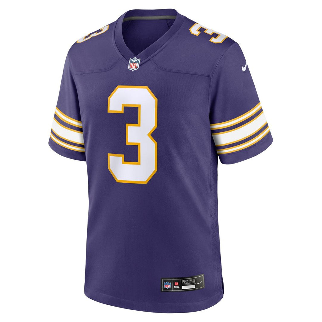 Minnesota Vikings Jordan Addison Nike White Away Game Jersey product image 8, provided for visual reference and product