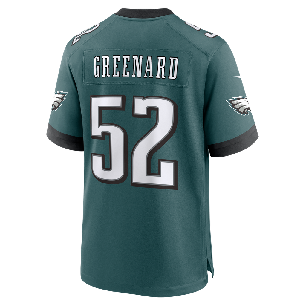 Philadelphia Eagles Jonathan Greenard Nike Midnight Green Team Game Jersey product image 3, provided for visual reference