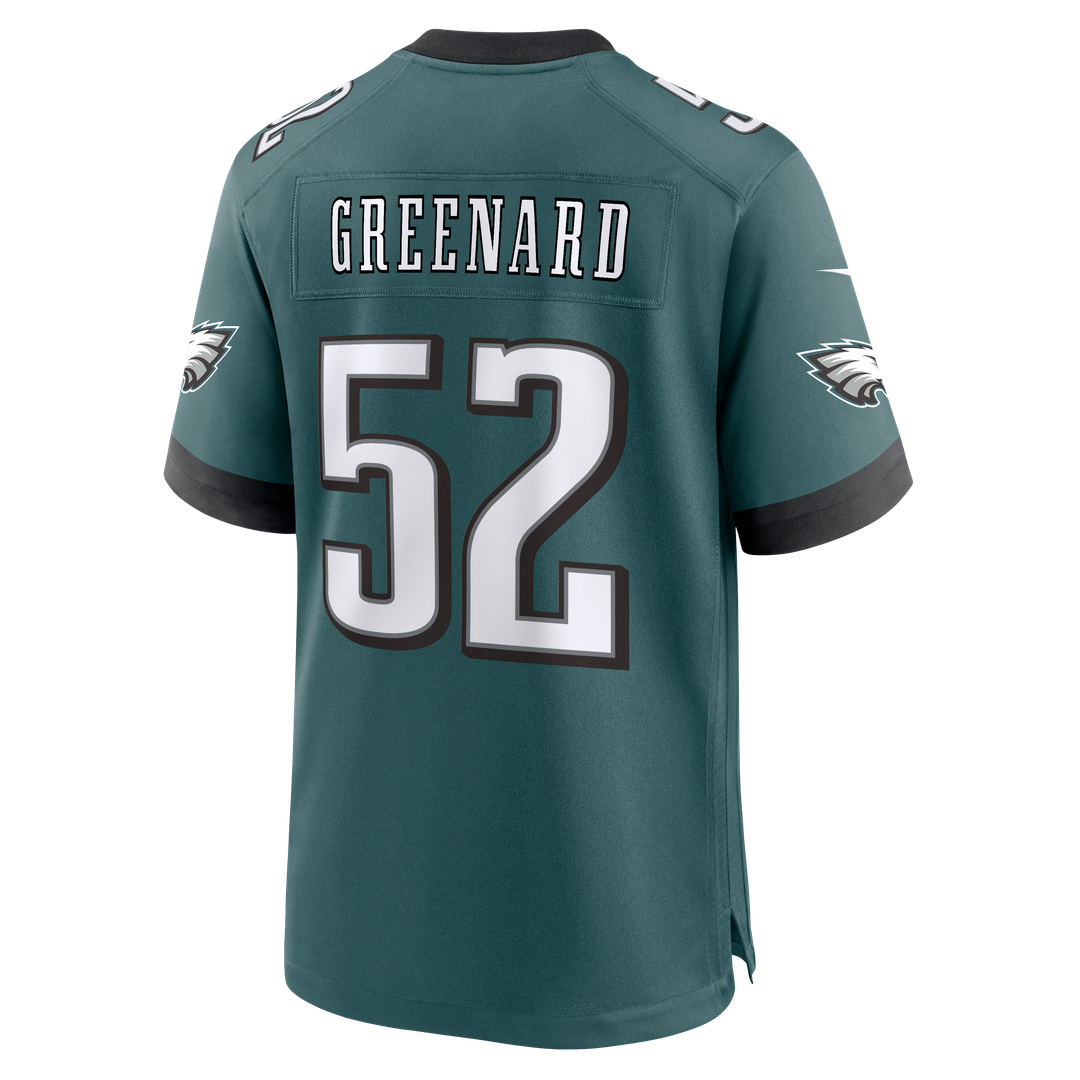 Philadelphia Eagles Jonathan Greenard Nike Midnight Green Team Game Jersey product image 3, provided for visual reference