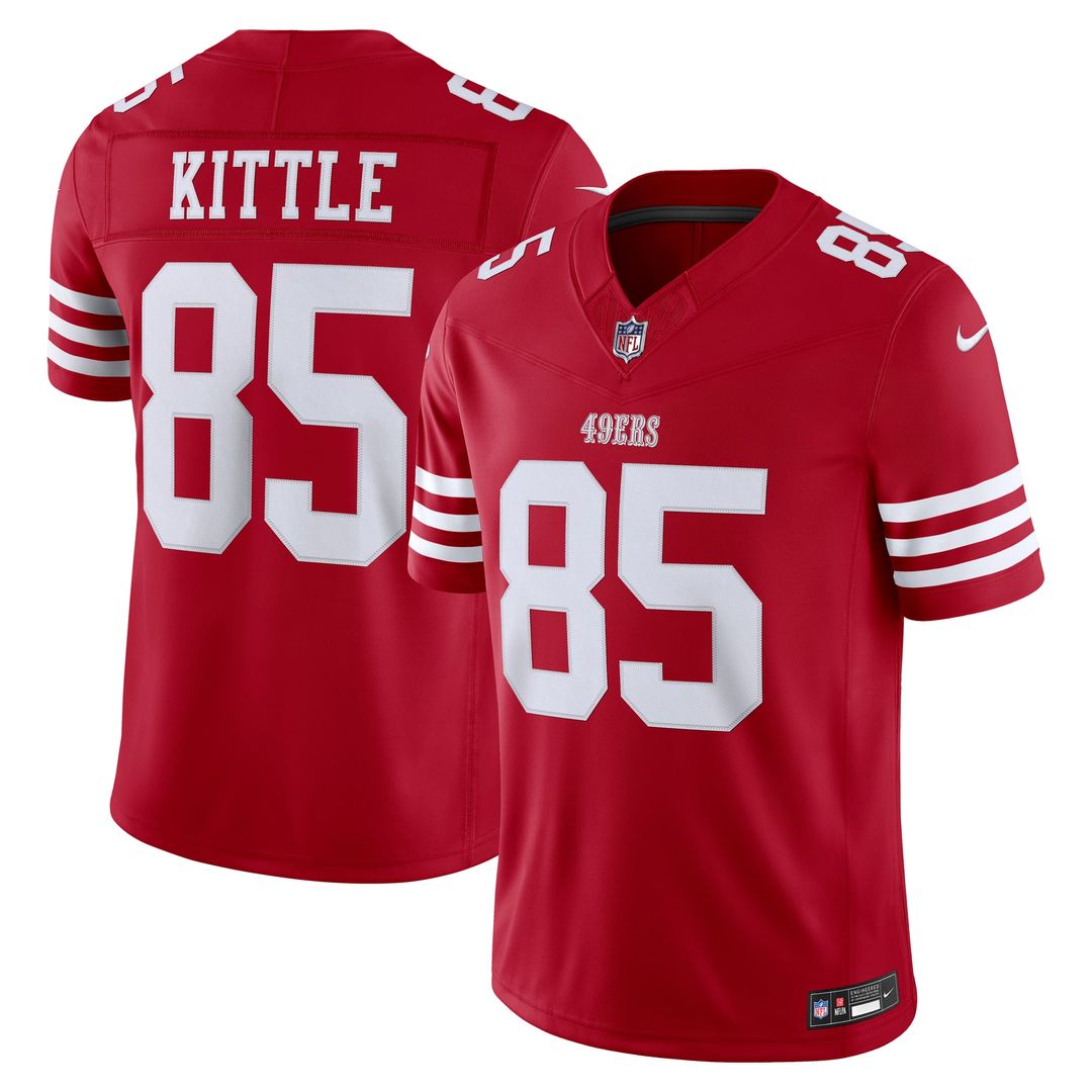 San Francisco 49ers George Kittle Nike White Alternate Vapor F.U.S.E. Stitched Limited Jersey product image 7, provided for