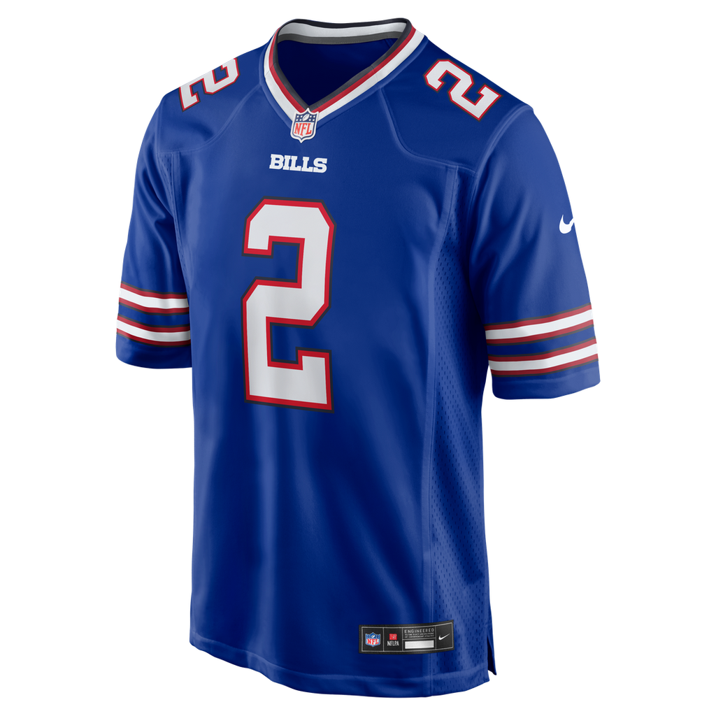 Buffalo Bills Tyler Bass Nike Royal Game Player Jersey product image 2, provided for visual reference and product detail