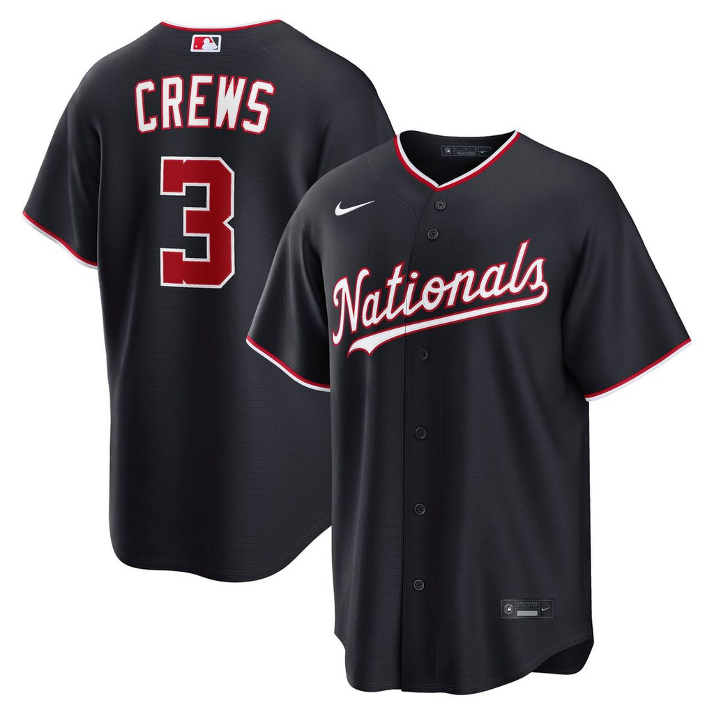 Washington Nationals Dylan Crews Nike Gray Road Replica Jersey product image 7, provided for visual reference and product