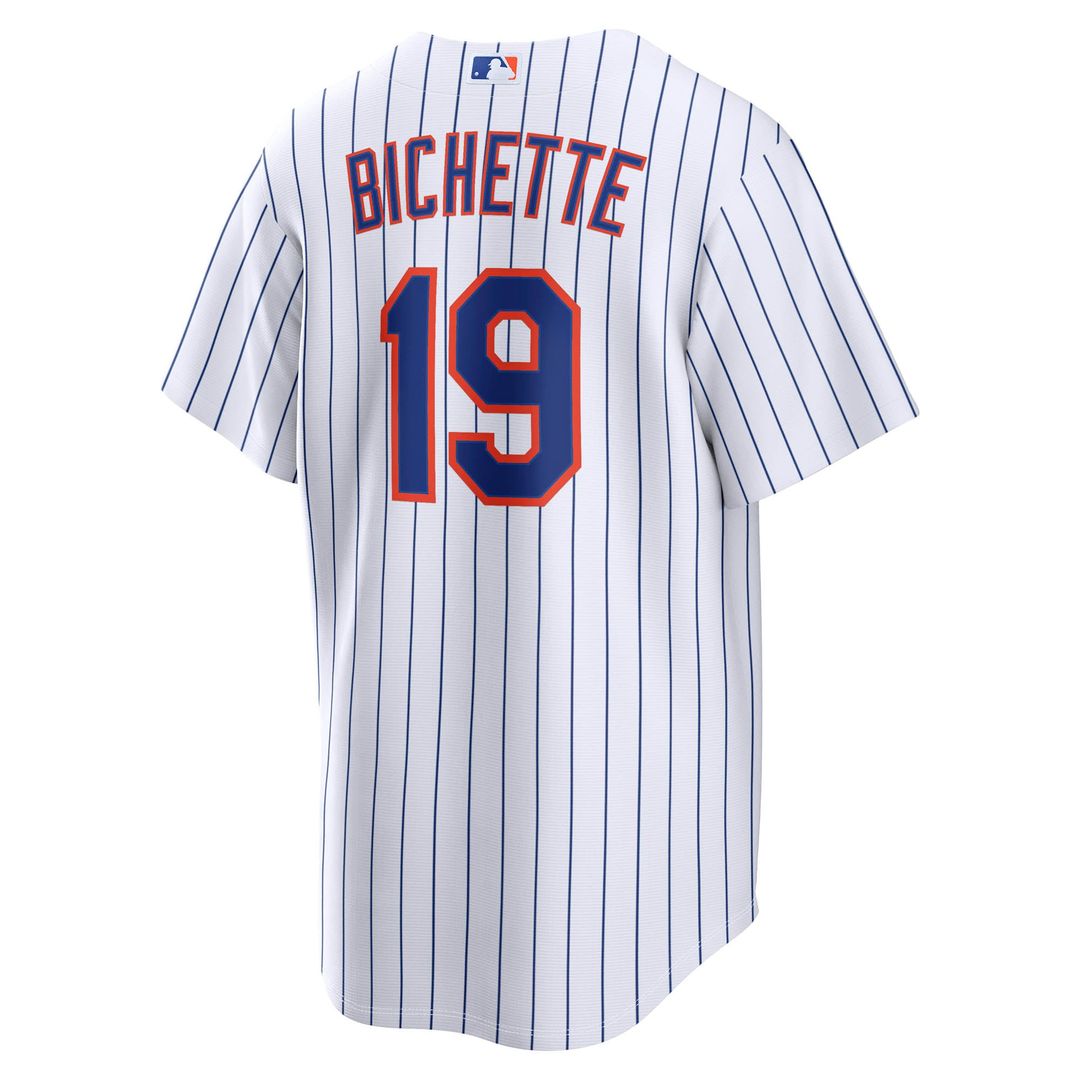 New York Mets Bo Bichette Nike White Home Replica Jersey product image 3, provided for visual reference and product detail