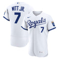 Kansas City Royals Bobby Witt Jr. Nike White Authentic Jersey product image 1, provided for visual reference and product