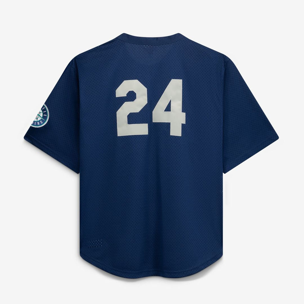 Seattle Mariners Mitchell & Ness Navy Big & Tall Cooperstown Collection Mesh Batting Practice Jersey product image 3,
