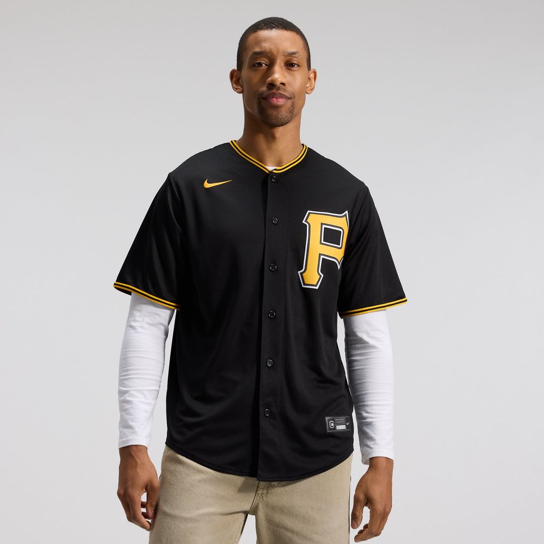 Pittsburgh Pirates Nike White Home Replica Team Jersey product image 7, provided for visual reference and product detail