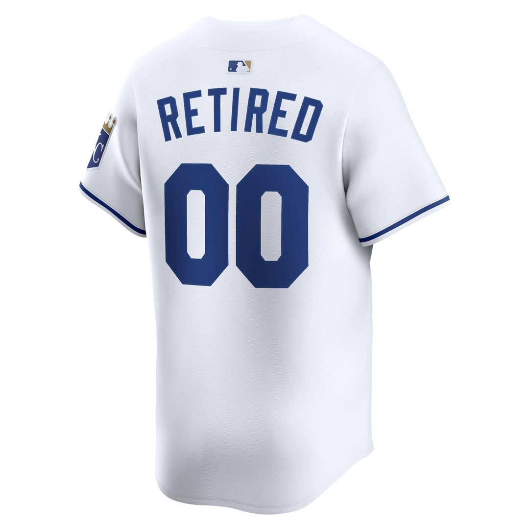 Kansas City Royals Nike White Home Limited Pick-A-Player Retired Roster Jersey product image 3, provided for visual