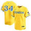 Boston Red Sox David Ortiz Nike Yellow Alternate 3 Limited Player Jersey product image 1, provided for visual reference and