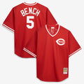 Cincinnati Reds Johnny Bench Mitchell & Ness Red Cooperstown Collection Big & Tall Mesh Batting Practice Jersey product