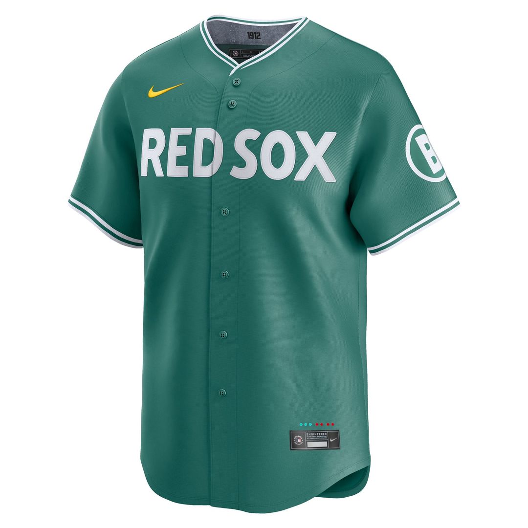 Boston Red Sox Nike Green City Connect Limited Jersey product image 2, provided for visual reference and product detail
