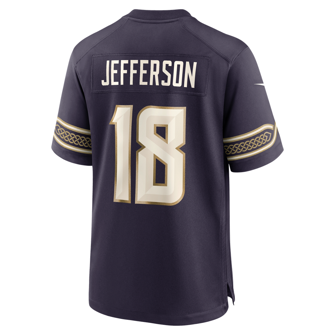 Minnesota Vikings Justin Jefferson Nike Purple 2026 Rivalries Collection Game Jersey product image 7, provided for visual
