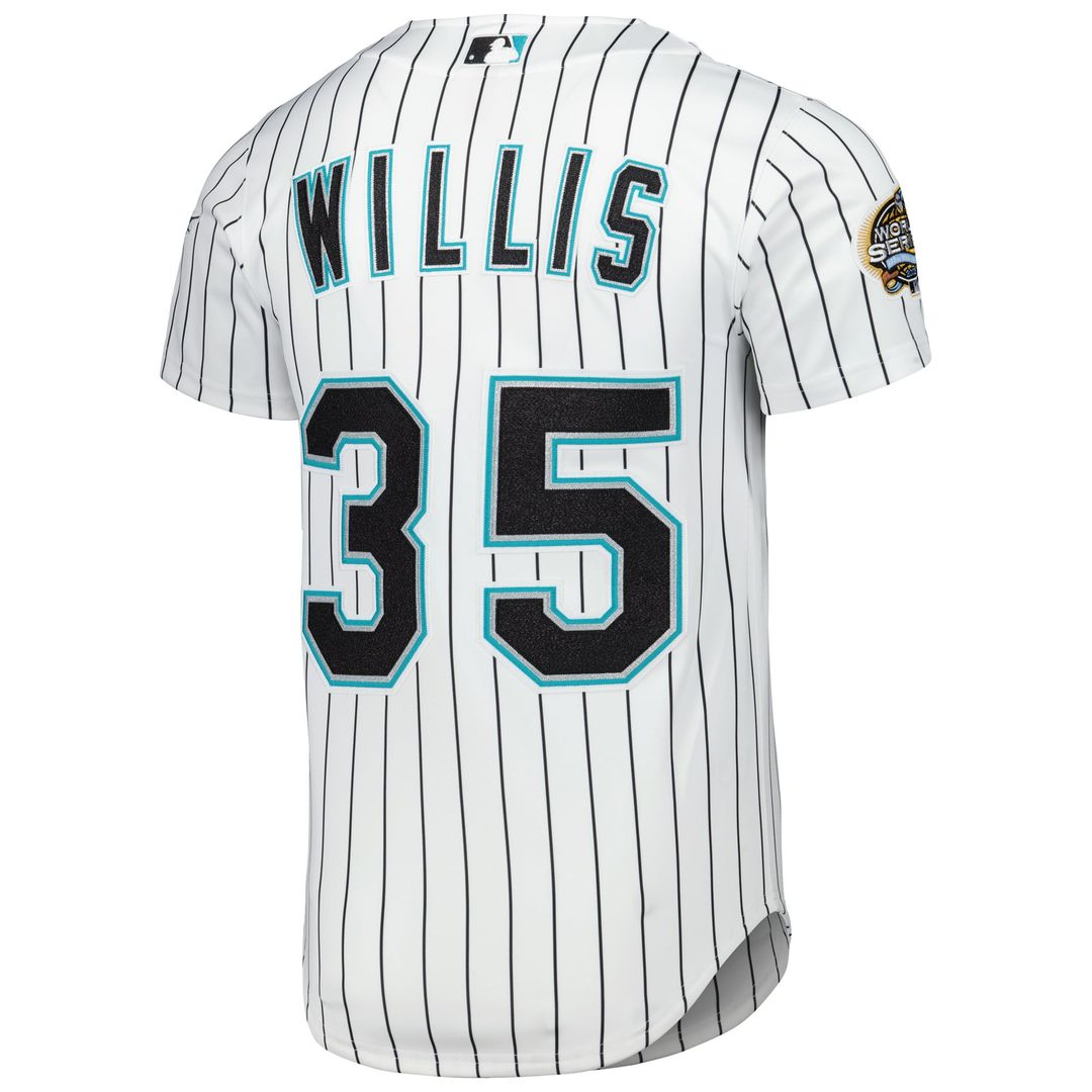 Florida Marlins Dontrelle Willis Mitchell & Ness White Cooperstown Collection Authentic Jersey product image 3, provided for