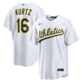 Athletics Nick Kurtz Nike White Home Replica Jersey product image 1, provided for visual reference and product detail review