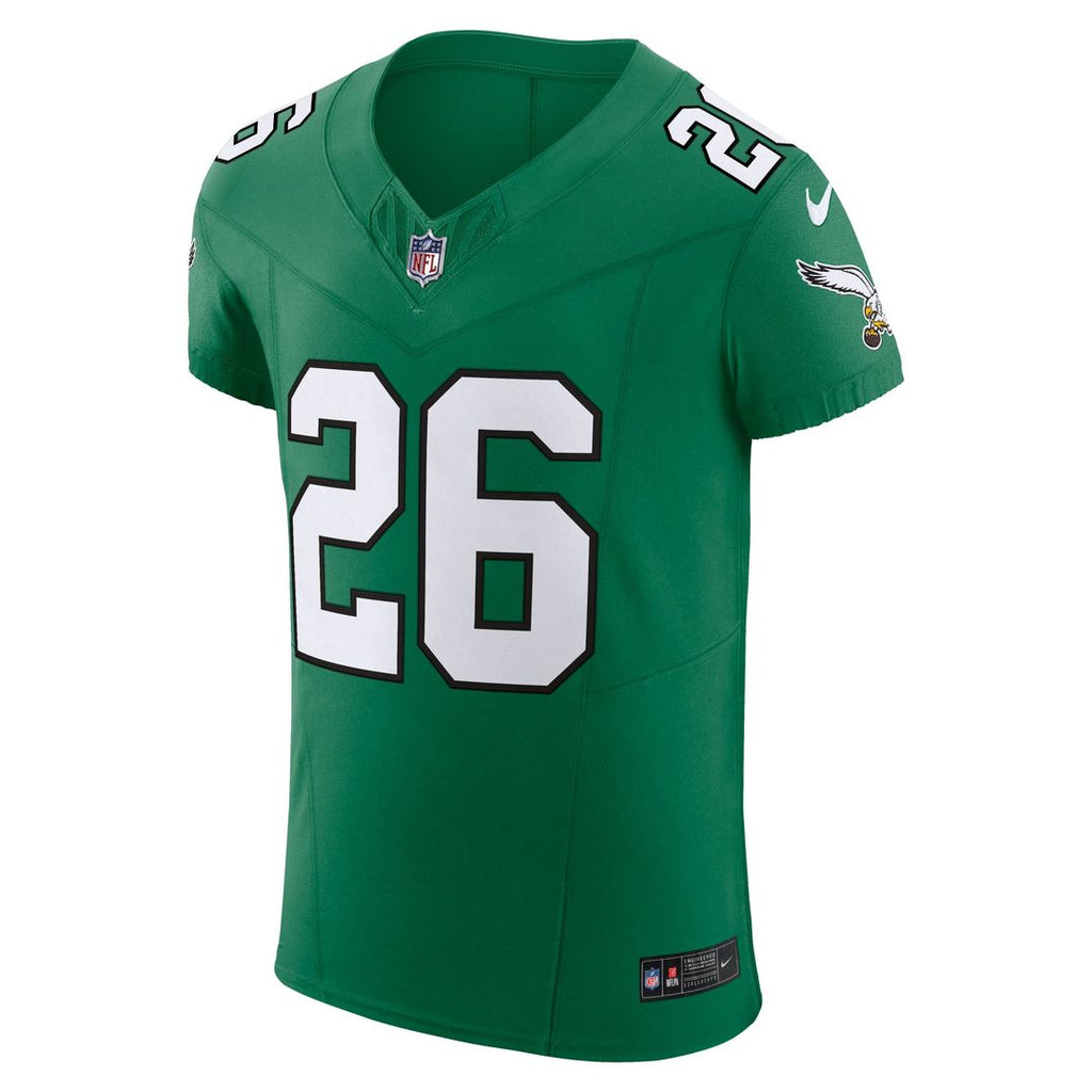 Philadelphia Eagles Saquon Barkley Nike Black Alternate Vapor F.U.S.E. Elite Jersey product image 28, provided for visual