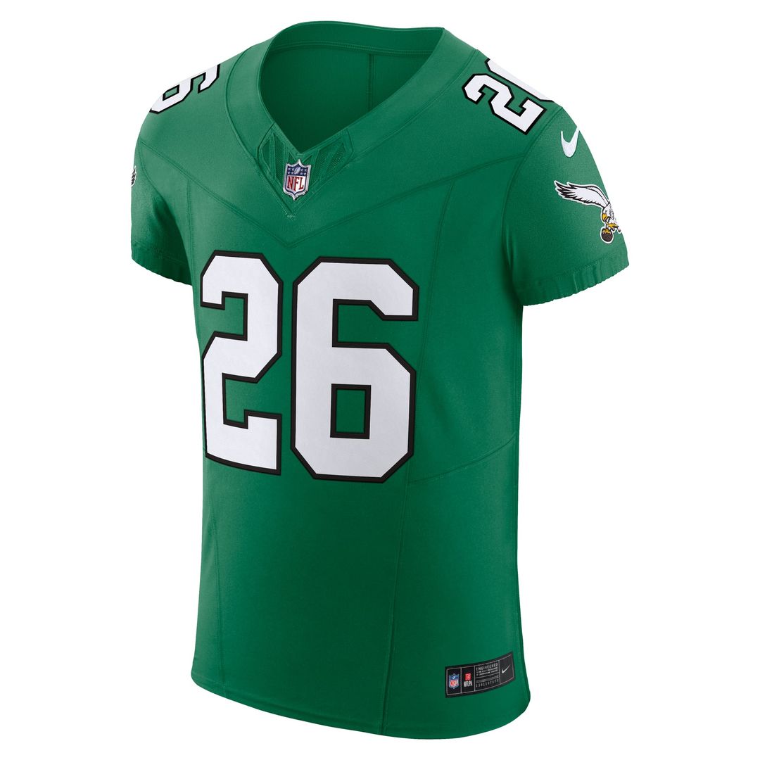 Philadelphia Eagles Saquon Barkley Nike Black Alternate Vapor F.U.S.E. Elite Jersey product image 28, provided for visual