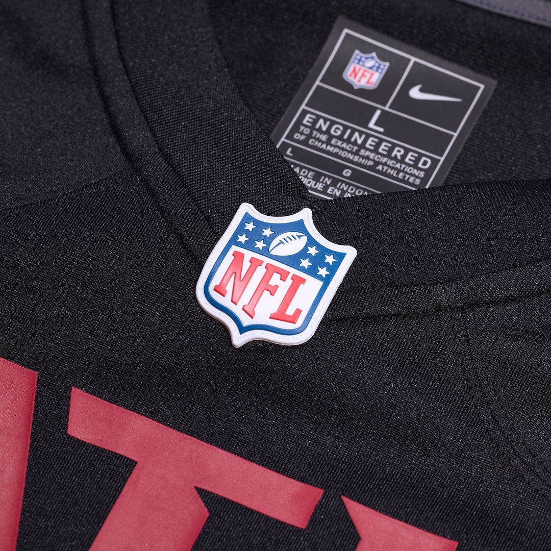 Atlanta Falcons Michael Penix Jr. Nike Black Player Game Jersey product image 4, provided for visual reference and product