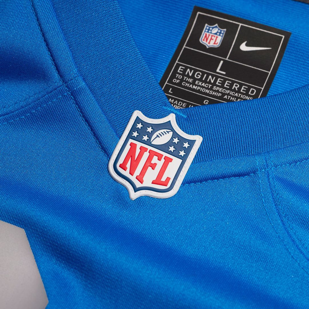 Detroit Lions Jack Campbell Nike Blue Alternate Game Jersey product image 4, provided for visual reference and product