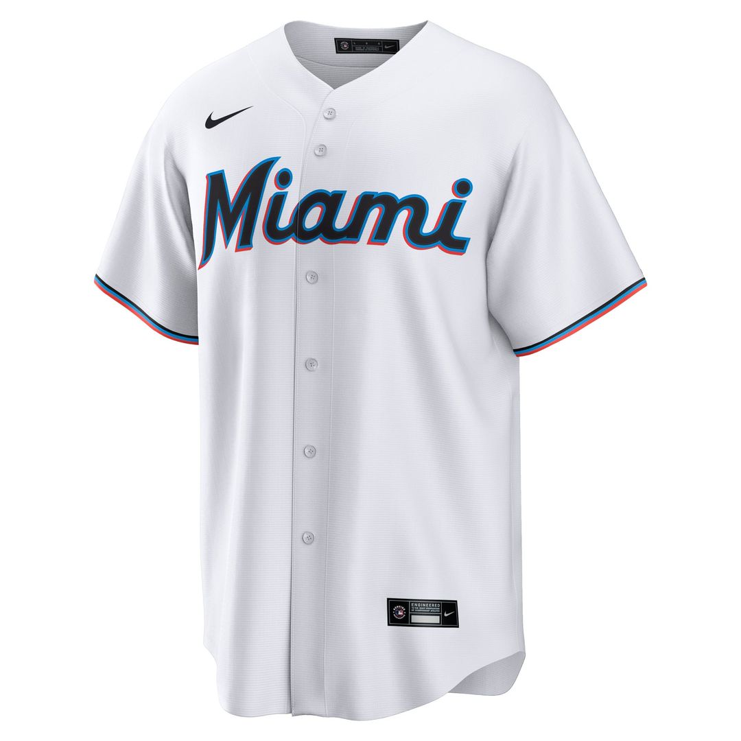 Miami Marlins Agustín Ramírez Nike White Home Replica Jersey product image 2, provided for visual reference and product
