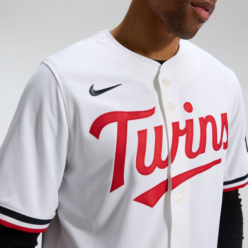 Minnesota Twins Nike White Home Limited Jersey product image 8, provided for visual reference and product detail review