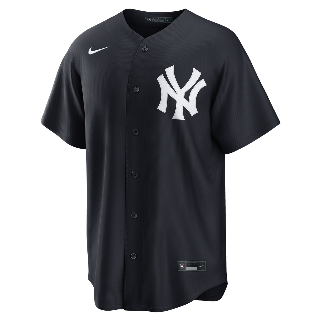New York Yankees Nike Navy Alternate Replica Jersey product image 2, provided for visual reference and product detail review