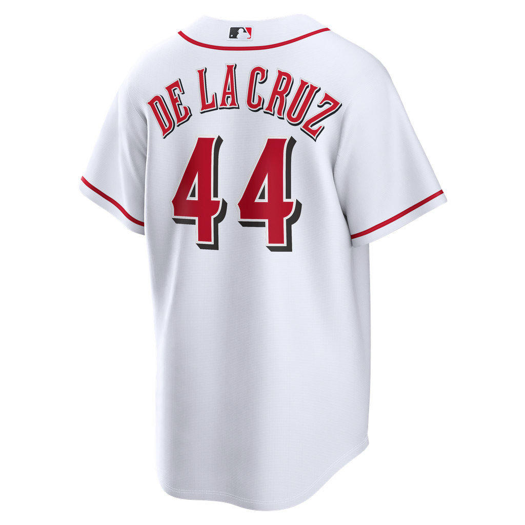 Cincinnati Reds Elly De La Cruz Nike White Home Replica Jersey product image 3, provided for visual reference and product
