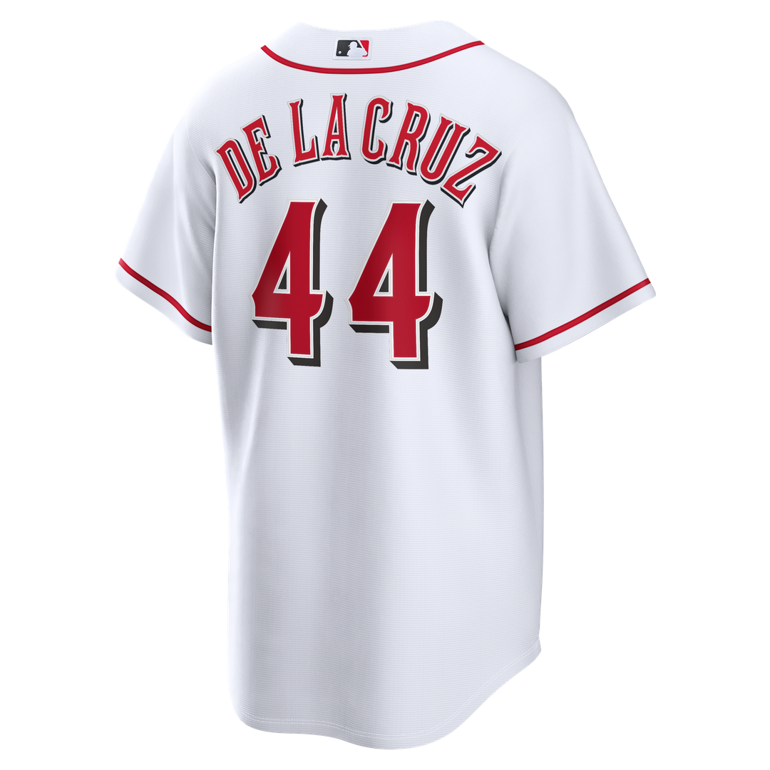 Cincinnati Reds Elly De La Cruz Nike White Home Replica Jersey product image 3, provided for visual reference and product