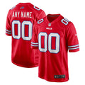 Buffalo Bills Nike Red Alternate Custom Game Jersey product image 1, provided for visual reference and product detail review