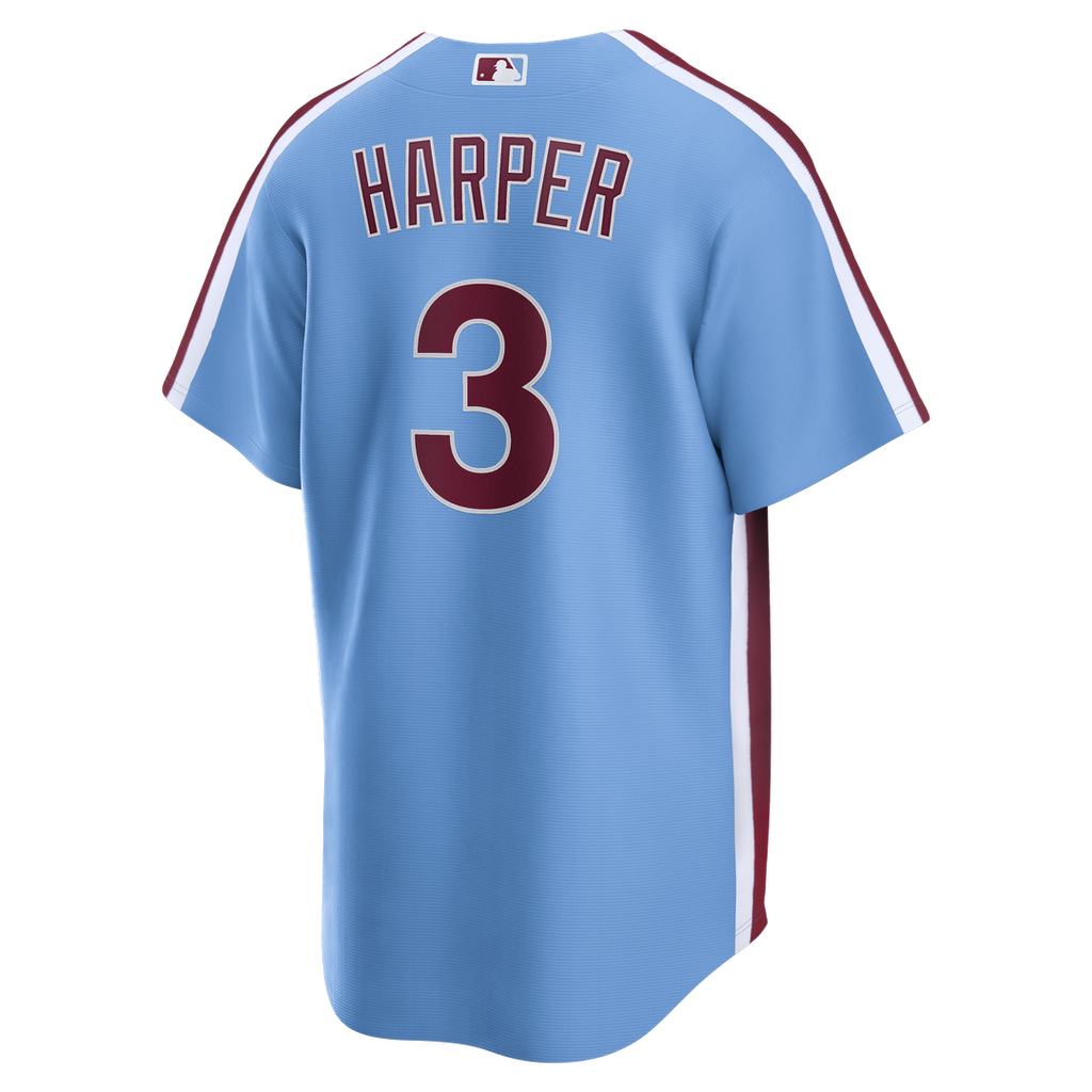 Philadelphia Phillies Bryce Harper Nike Light Blue Alternate Replica Jersey product image 3, provided for visual reference