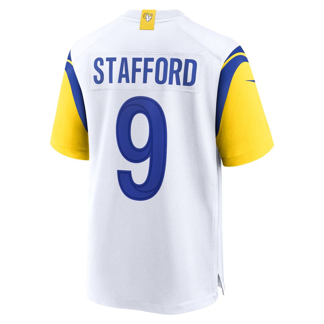 Los Angeles Rams Matthew Stafford Nike White Alternate Game Jersey product image 3, provided for visual reference and
