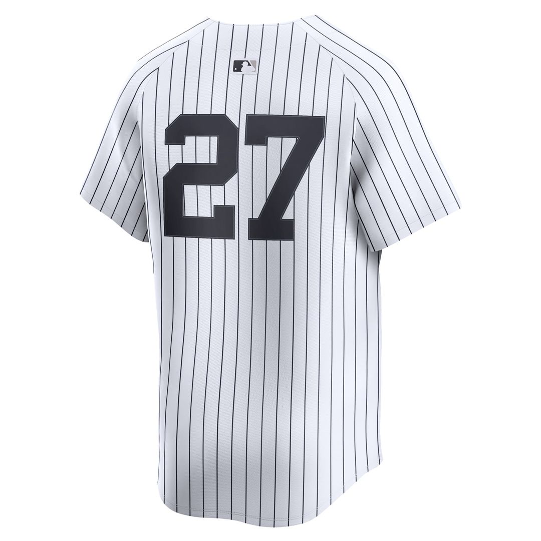 New York Yankees Giancarlo Stanton Nike White Home Limited Player Jersey product image 3, provided for visual reference and