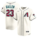 Arizona Diamondbacks Zac Gallen Nike Cream Home Limited Player Jersey product image 1, provided for visual reference and