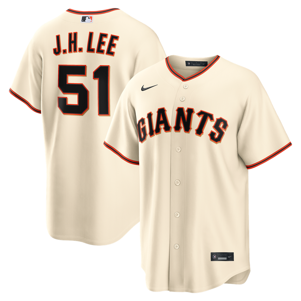 San Francisco Giants Jung Hoo Lee Nike Cream Home Replica Jersey product image 1, provided for visual reference and product