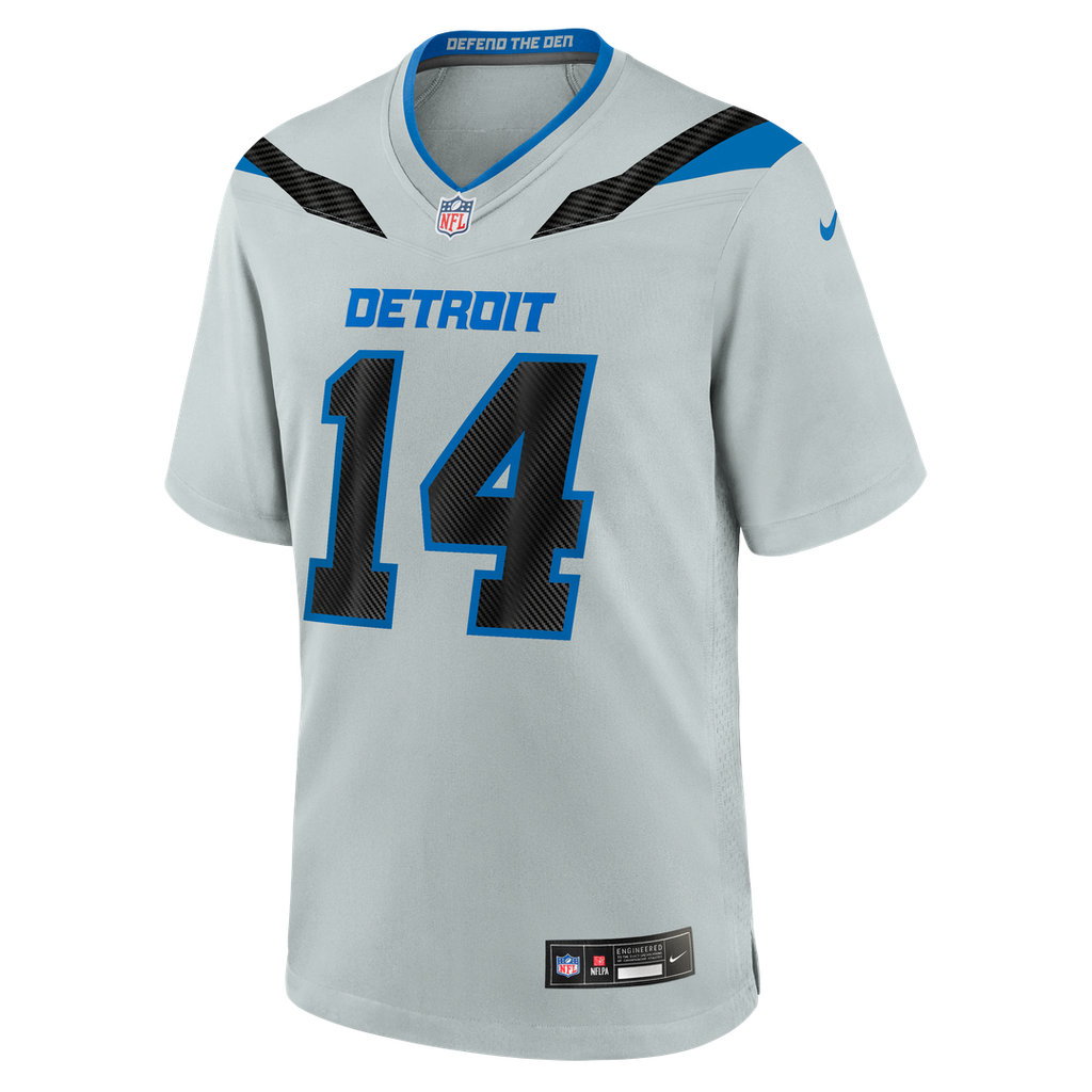 Detroit Lions Amon-Ra St. Brown Nike Silver 2026 Rivalries Collection Game Jersey product image 2, provided for visual