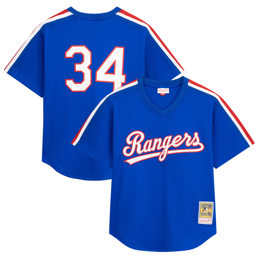 Texas Rangers Nolan Ryan Mitchell & Ness Royal Big & Tall Cooperstown Mesh Batting Practice Jersey product image 1, provided