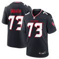 Houston Texans Derrick Graham Nike Navy Team Game Jersey product image 1, provided for visual reference and product detail