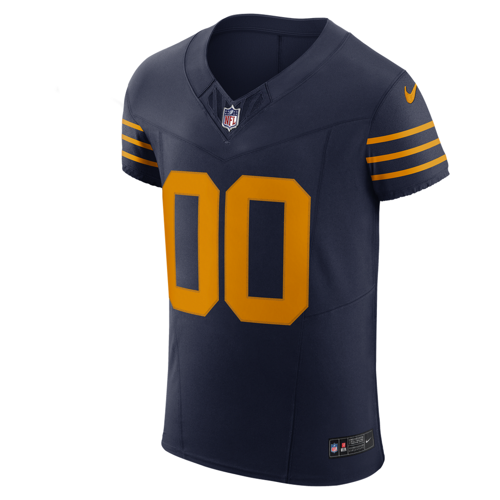 Green Bay Packers Nike Navy Alternate Vapor F.U.S.E. Elite Custom Jersey product image 2, provided for visual reference and