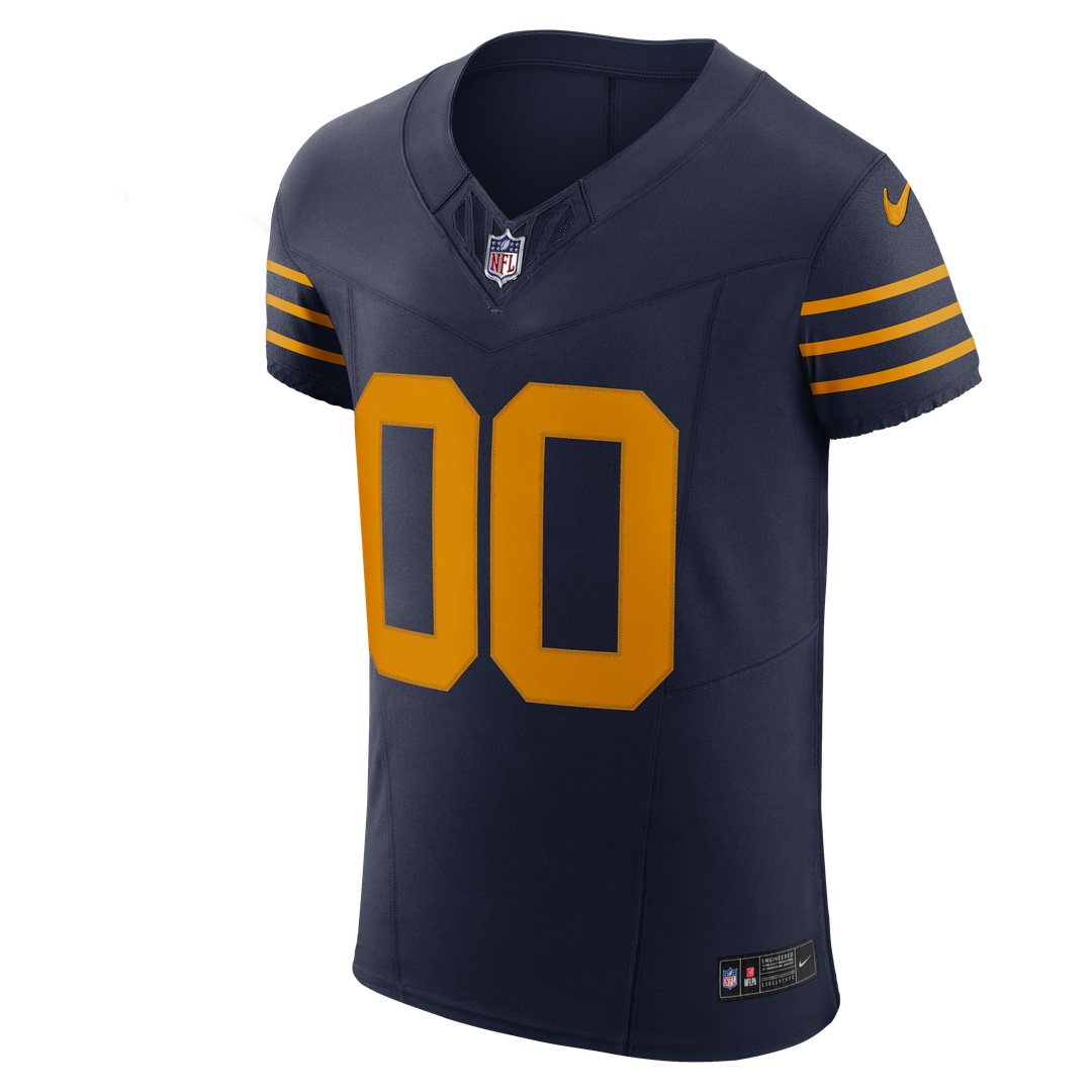 Green Bay Packers Nike Navy Alternate Vapor F.U.S.E. Elite Custom Jersey product image 2, provided for visual reference and