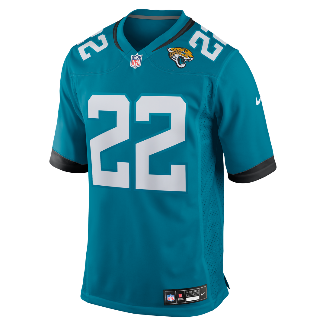 Jacksonville Jaguars Jarrian Jones Nike Teal Team Game Jersey product image 2, provided for visual reference and product