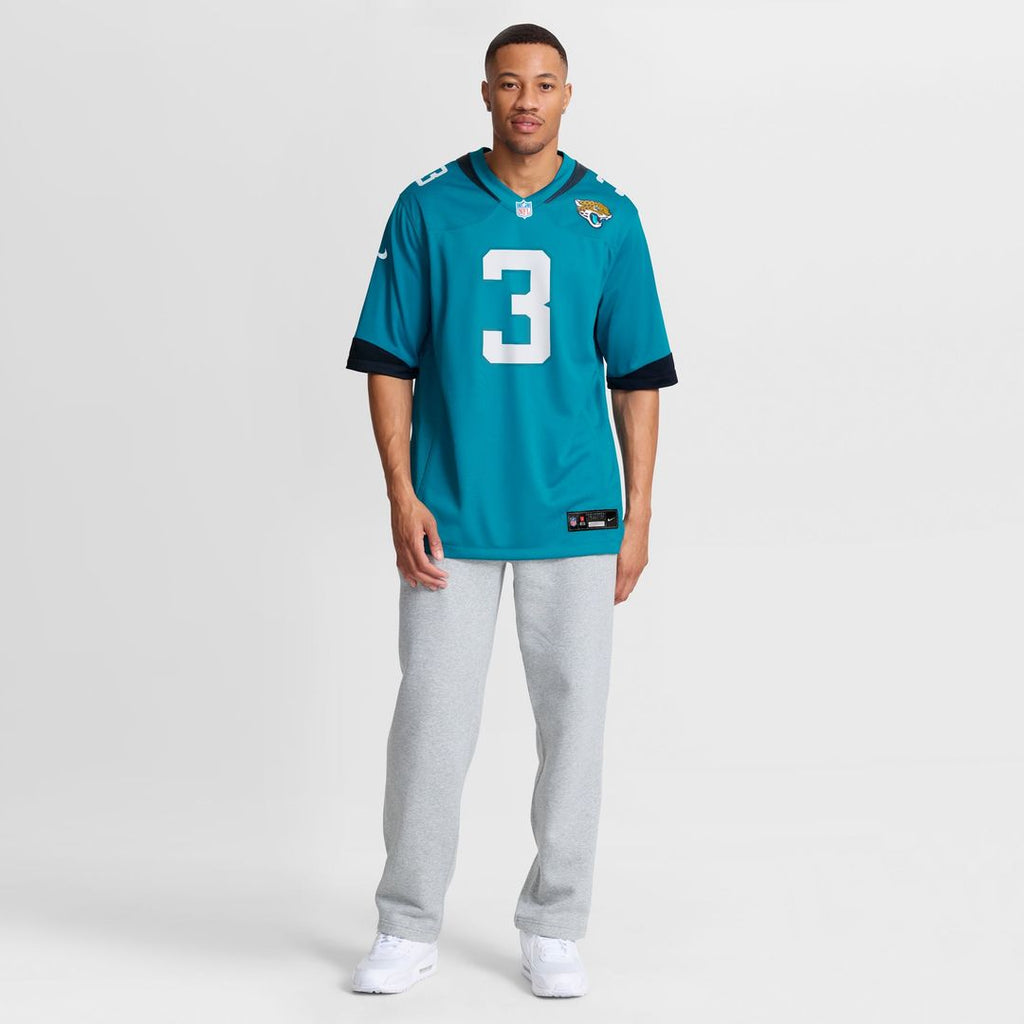 Jacksonville Jaguars Jakobi Meyers Nike Teal Team Game Jersey product image 9, provided for visual reference and product