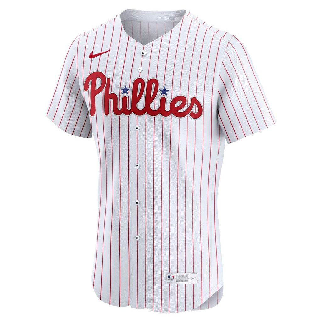 Philadelphia Phillies Nike White Home Elite Jersey product image 5, provided for visual reference and product detail review