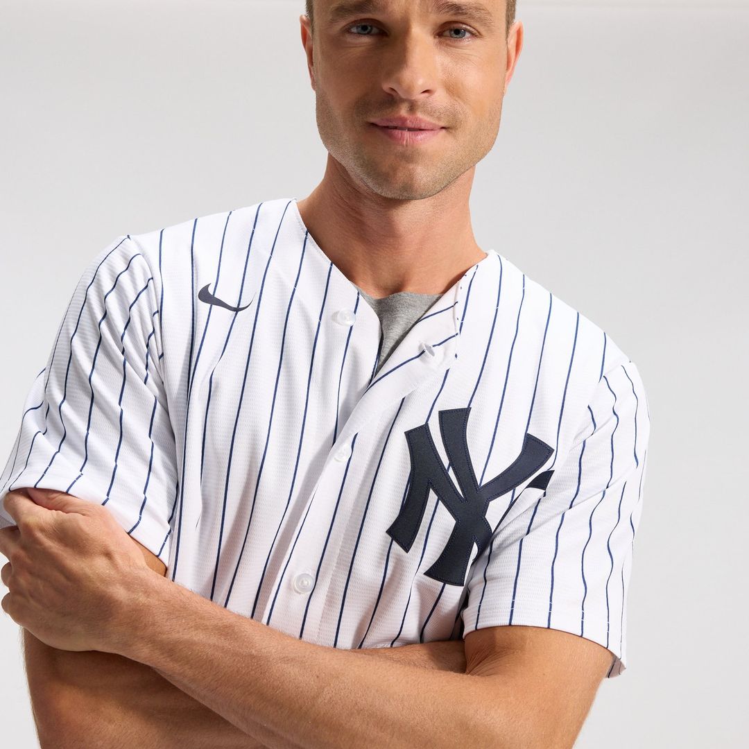 New York Yankees Nike White Home Replica Team Jersey product image 9, provided for visual reference and product detail review