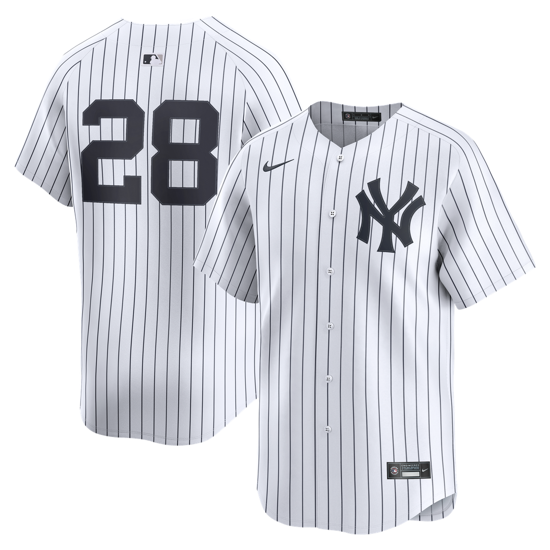 New York Yankees Austin Wells Nike White Home Limited Player Jersey product image 1, provided for visual reference and
