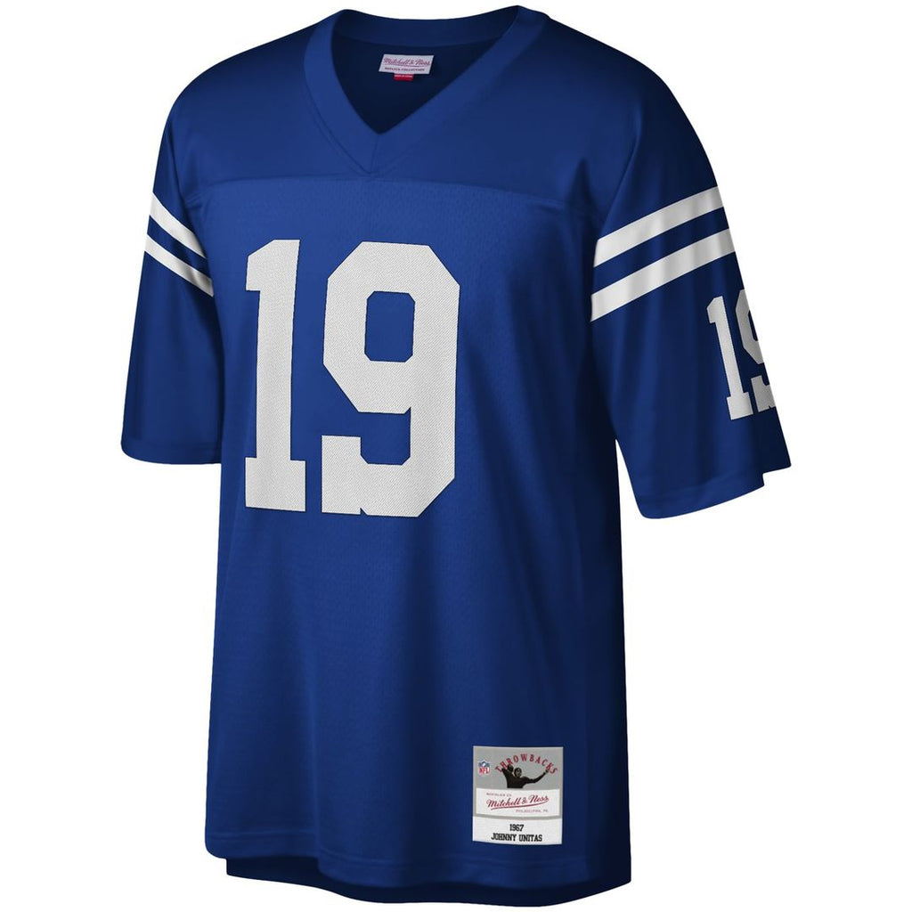 Baltimore Colts Johnny Unitas Mitchell & Ness Royal Legacy Replica Jersey product image 2, provided for visual reference and