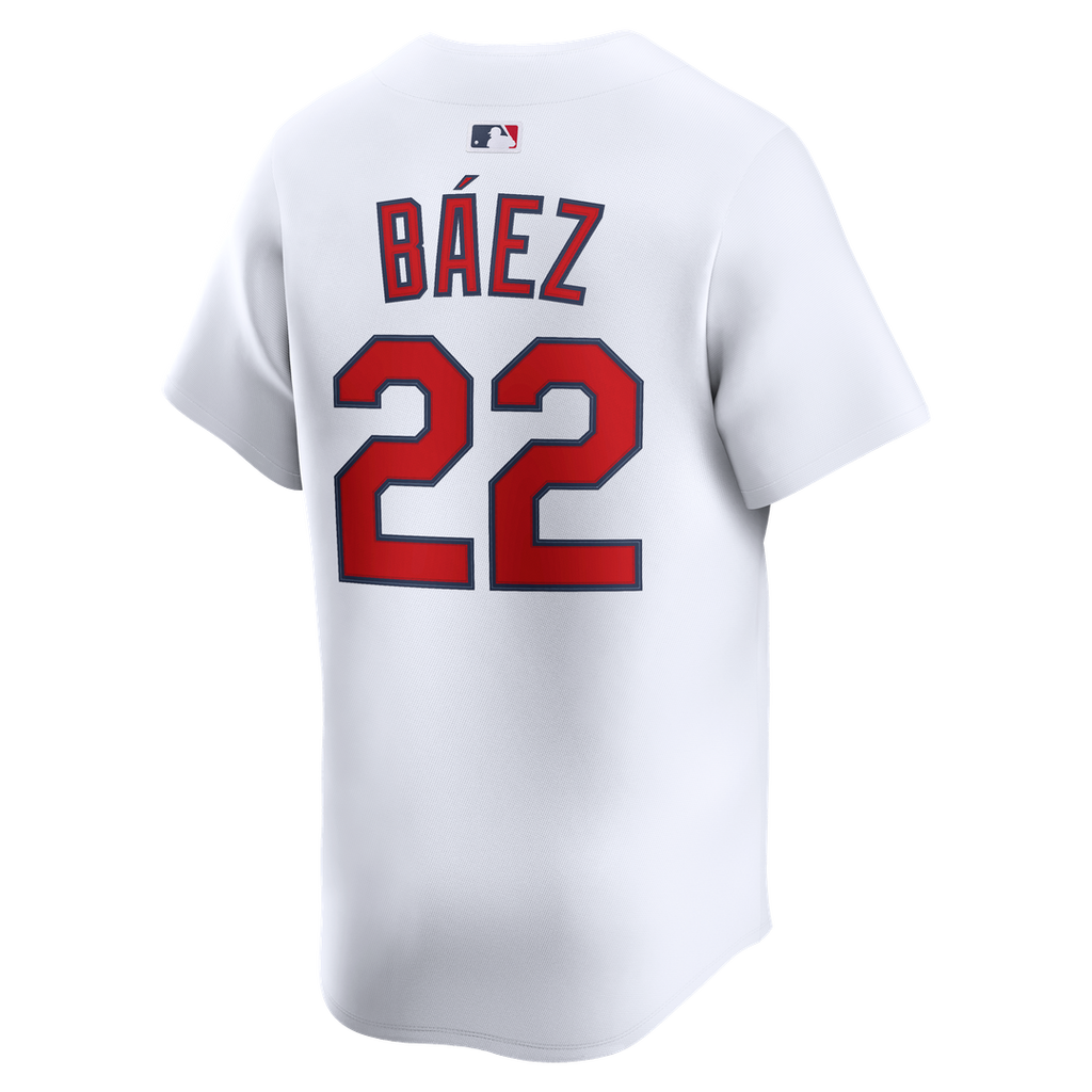 St. Louis Cardinals Joshua Báez Nike White Home Limited Player Jersey product image 3, provided for visual reference and