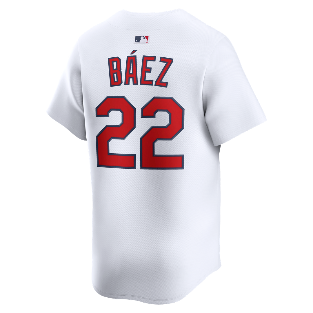St. Louis Cardinals Joshua Báez Nike White Home Limited Player Jersey product image 3, provided for visual reference and