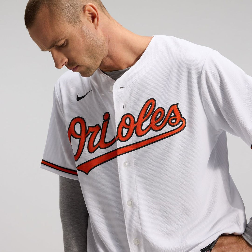 Baltimore Orioles Nike White Home Replica Team Jersey product image 18, provided for visual reference and product detail