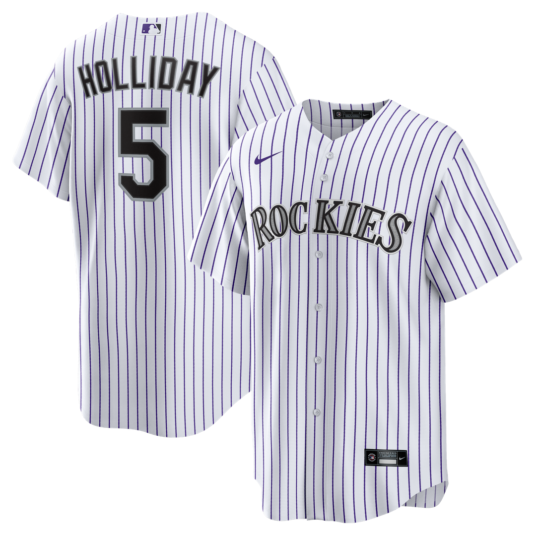 Colorado Rockies Matt Holliday Nike White Home Retired Player Replica Jersey product image 1, provided for visual reference